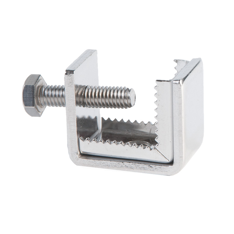 Beam Clamp Toothed 0mm - 20mm Corner Fixing Stainless Steel